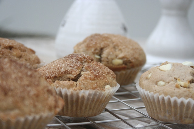 Chai Latte Muffins mit weißer Schokolade