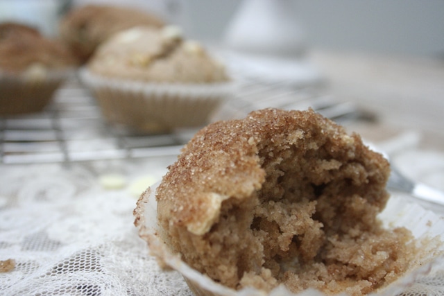 Chai Latte Muffins mit weißer Schokolade