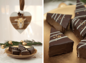 Die dürfen auf keinem Plätzchenteller fehlen: Köstliche Baumkuchen-Pralinen sind ein tolles Geschenk aus der Küche zu Weihnachten. Kochkarussell - dein Foodblog mit den besten Weihnachtsrezepten.