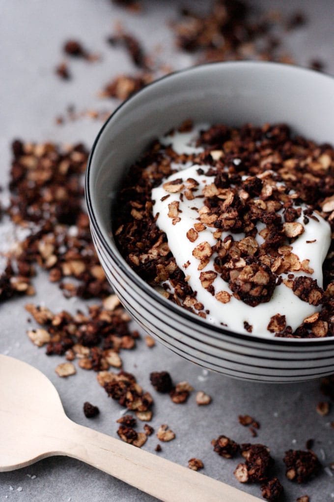 Weihnachtliches Recipe Roundup: Schoko-Knuspermülsi mit Kokosflocken - Kochkarussell.com