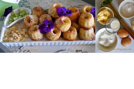 Mini Rhabarber Gugl mit Marzipan von Melis Backstüberl