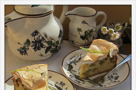 Rhabarber-Baiser-Kuchen von Rehinkarnation