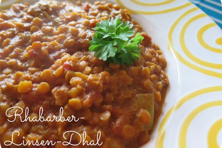 Rhabarber-Linsen-Dal