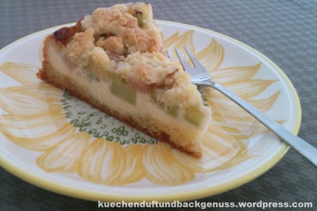 Rhabarberkuchen von Kuchenduft und Backgenuss