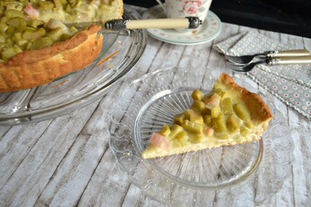 Superschnelle Rhabarbertarte von Kaffeeliebelei