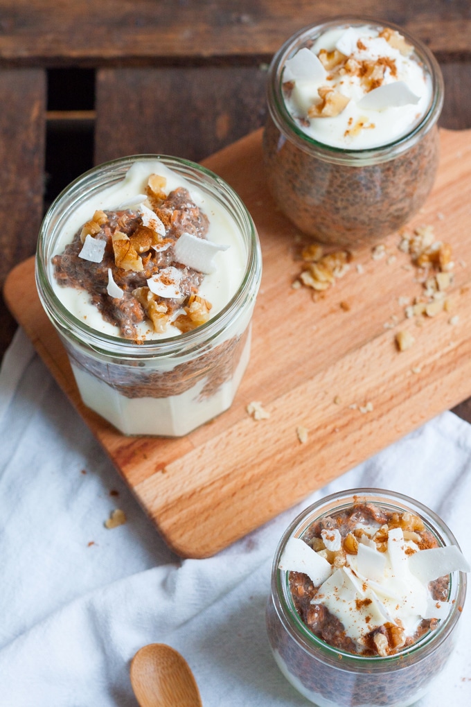 Der Carrot Cake Chia Pudding schmeckt wie Karottenkuchen zum Löffeln. Dieses Rezept ist so köstlich und erfordert nur 7 Zutaten - den müsst ihr probieren! - kochkarussell.com Der Carrot Cake Chia Pudding schmeckt wie Karottenkuchen zum Löffeln. Dieses Rezept ist so köstlich und erfordert nur 7 Zutaten - den müsst ihr probieren! - kochkarussell.com