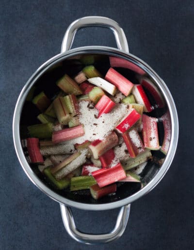 Rhabarberkompott Grundrezept aus drei Zutaten