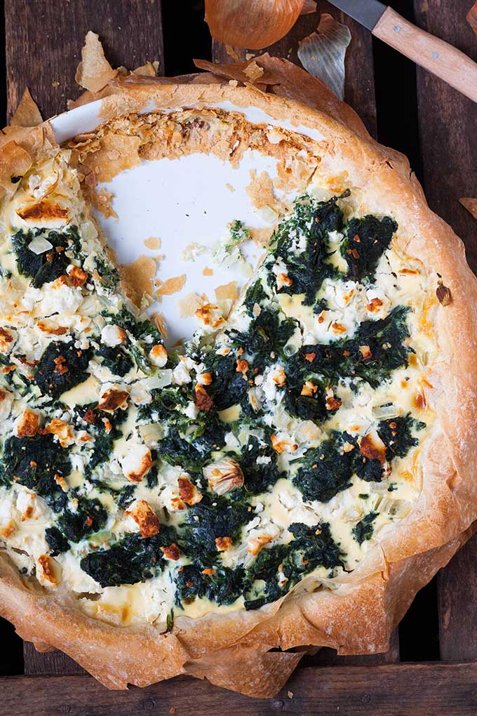 Spinat-Feta-Quiche ohne Boden5