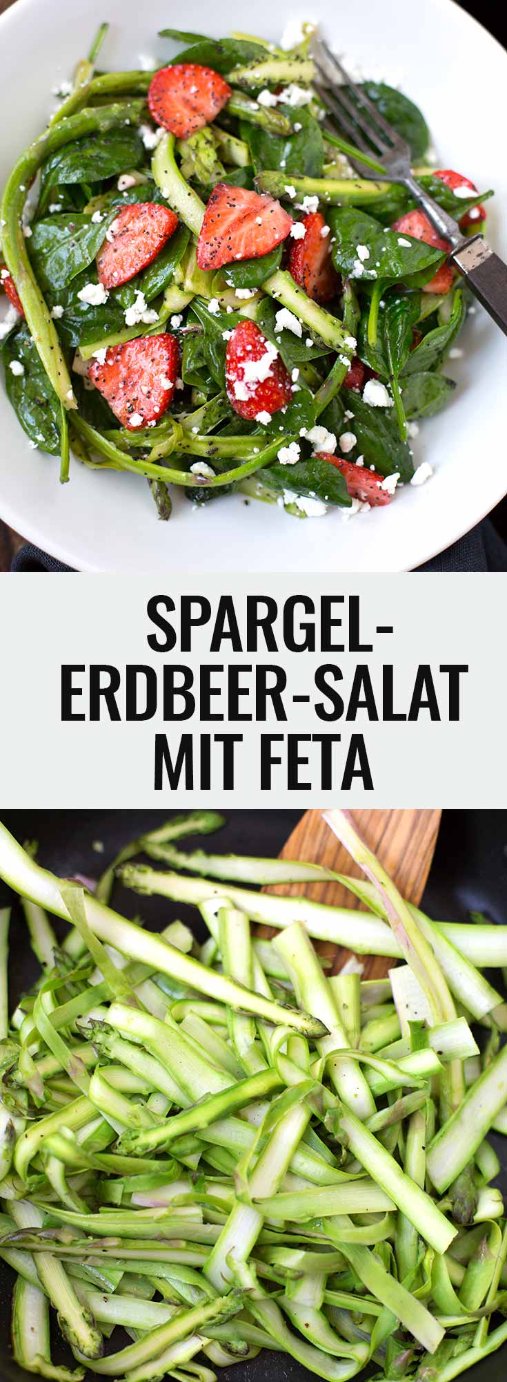 Spargel-Erdbeer-Salat mit Feta. Dieses 8-Zutaten Rezept ist einfach und perfekt süß-salzig - Kochkarussell.com Spargel-Erdbeer-Salat mit Feta. Dieses 8-Zutaten Rezept ist einfach und perfekt süß-salzig - Kochkarussell.com