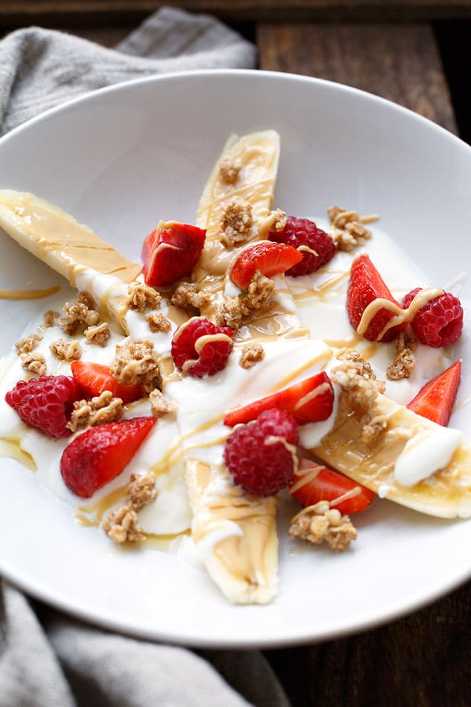 5-Minuten gesundes Bananensplit Gesundes-Bananensplit-Rezept-1