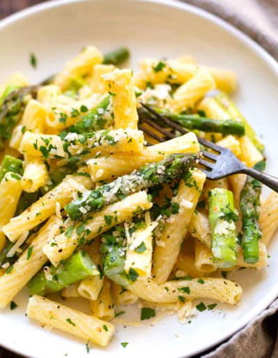 Pasta-mit-grünem-Spargel-und-Parmesan-1