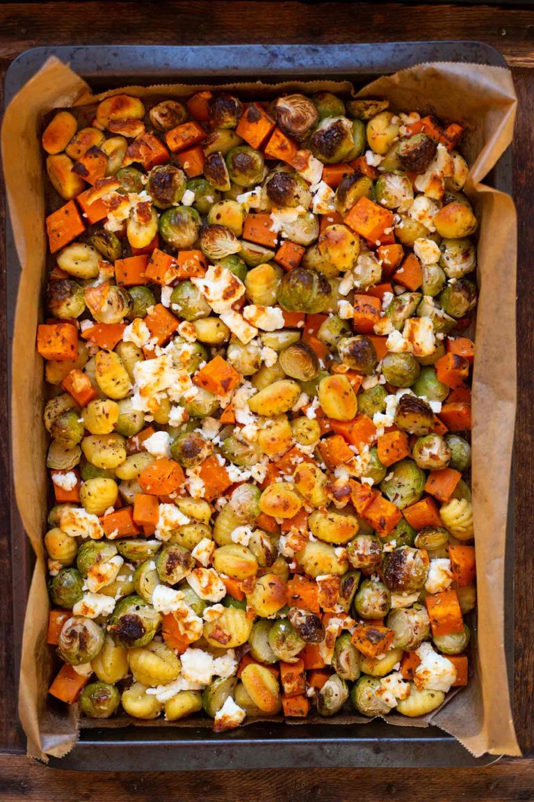 Ein Blech-Gnocchi mit Rosenkohl-1