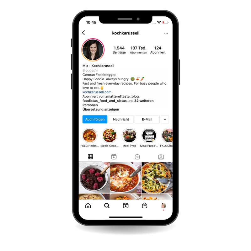 Kochkarussell bei Instagram Reichweite vom Kochkarussell bei Instagram