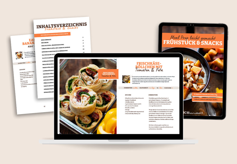 Meal Prep leicht gemacht Frühstück und Snacks Übersicht Inhalte Meal Prep leicht gemacht