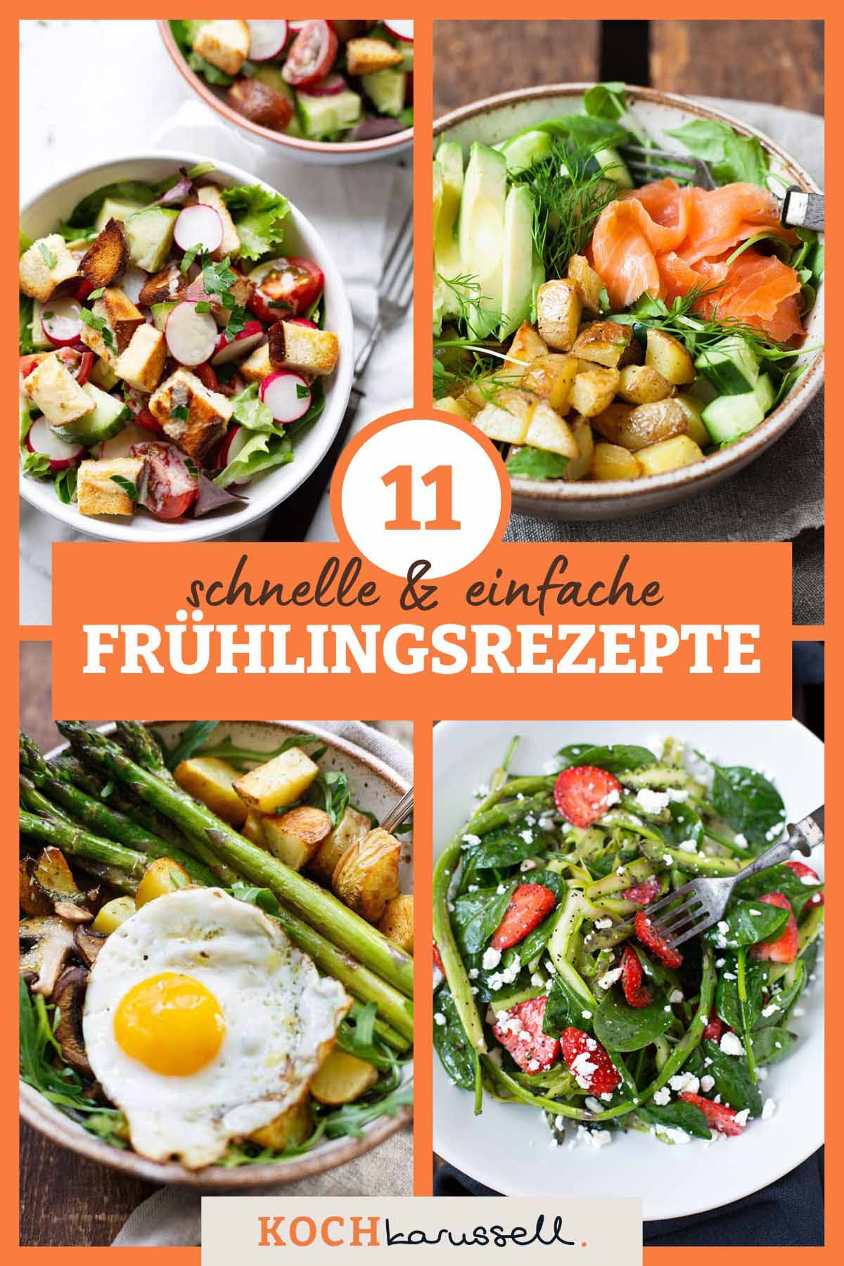 11 schnelle und einfache Frühlingsrezepte. Diese Rezepte sind leicht, frühlingshaft und richtig lecker!