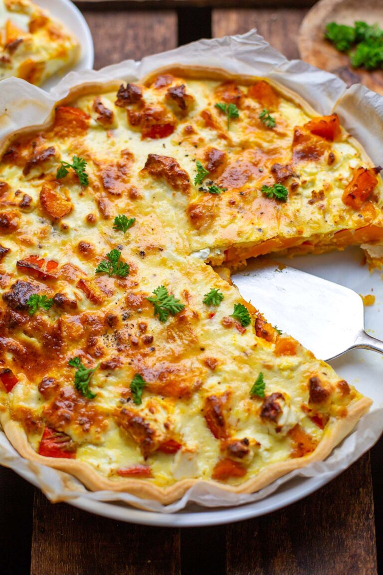 Kürbis-Quiche mit Feta Kuerbis-Quiche-mit-Feta-in-Quicheform