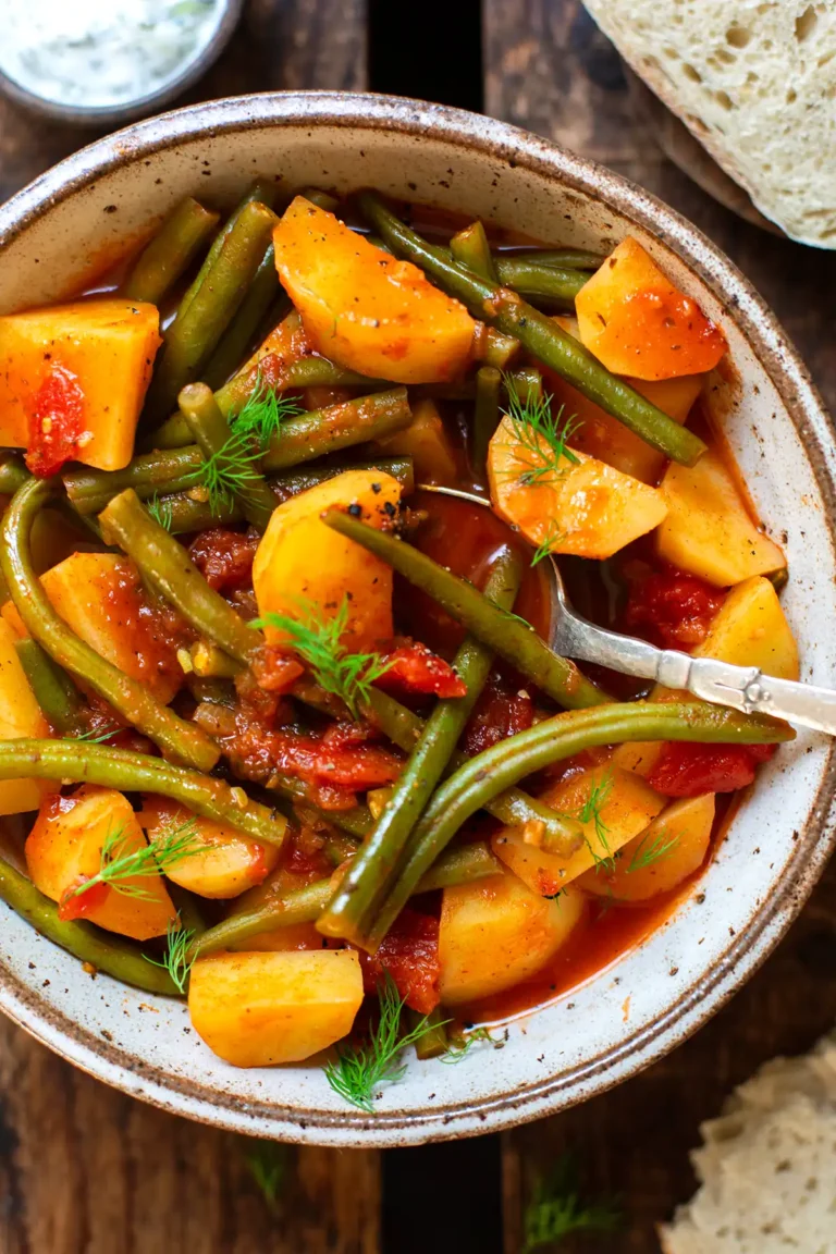 Grüne Bohnen Eintopf mit Kartoffeln einfach und vegetarisch