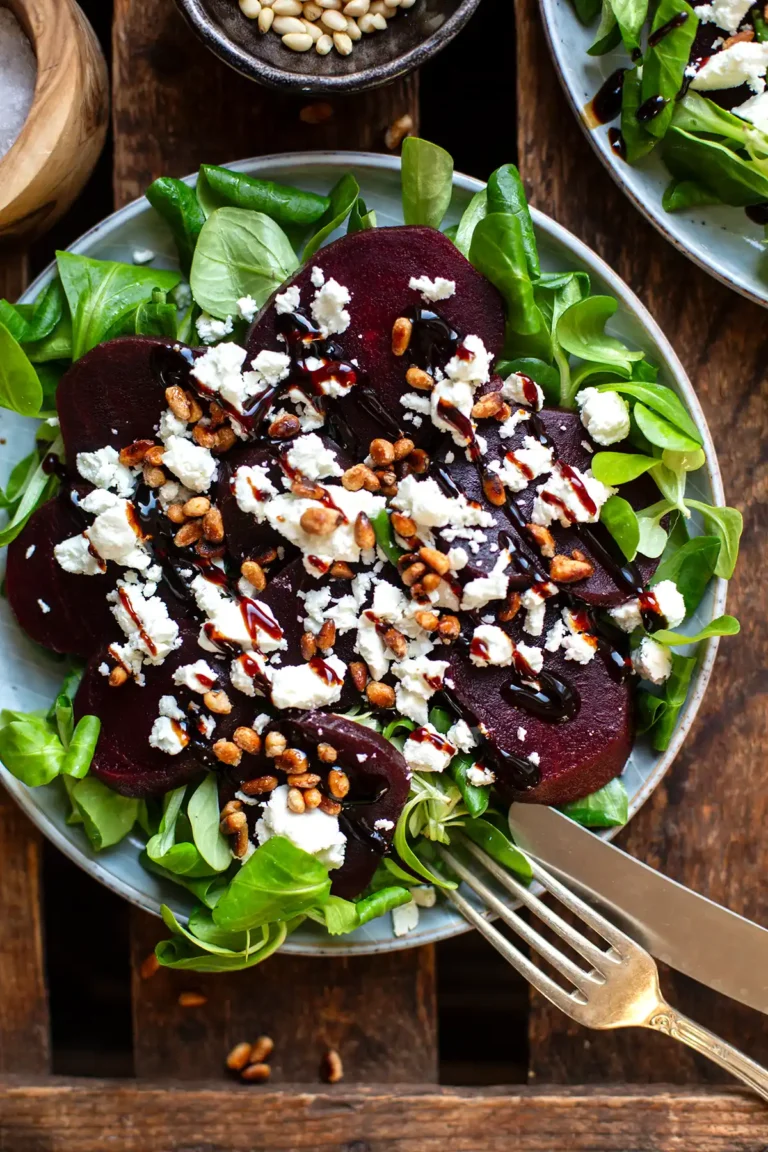Rote Bete Carpaccio Rezept mit Feta
